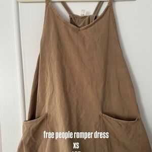 Free People Brown Romper Dress